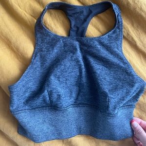 Alo Alosoft charcoal grey bra top sz S